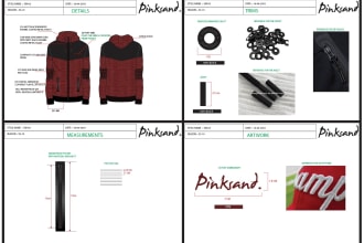 create complete fashion tech pack