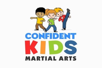 design confident kids logo in 1 day