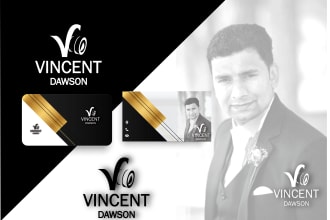 design text name based logo for personal branding
