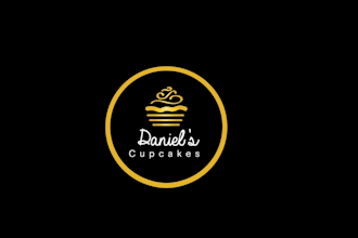 design daniels cupcakes logo in 1 day