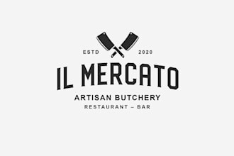 create beautiful and best seafood store logo