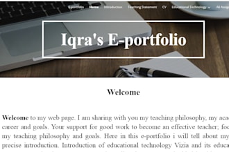 make your professional eportfolio and personal website
