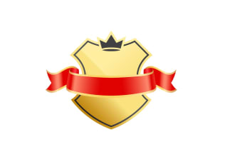 design luxury coats of arms logo with creative concepts