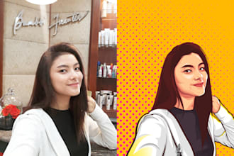 draw a  custom vector of your photo