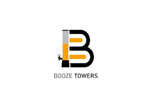 design modern booze towers logo