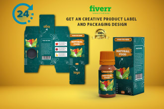 design creative product label and packaging