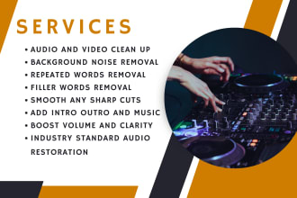 clean audio and video do noise reduction