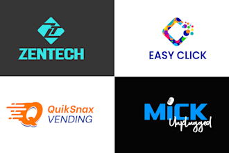 do modern brandmark, wordmark, lettermark, business logo design