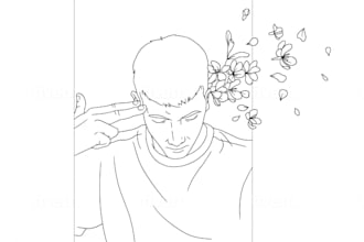 do minimal fine linework tattoo design for you
