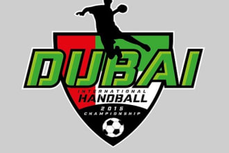 design dubai handball logo in 1 day