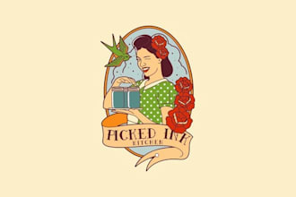 design wonderful food cooking logo with unlimited revision