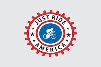 design just ride america logo in 1 day