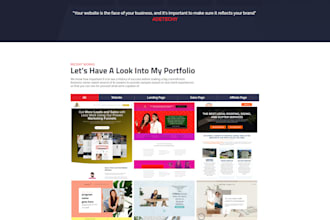 create responsive landing page, squeeze page, sales page