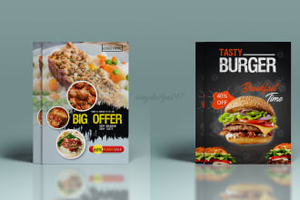 design food flyer, food menu, and restaurant flyer