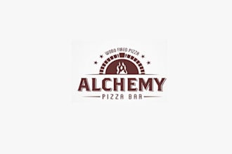 design alchemy pizza bar logo