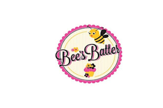 design bees batter logo in 1 day