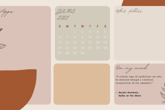 create an aesthetic and organized desktop wallpaper for you