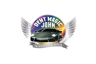 design dent magic john  logo in  1 day