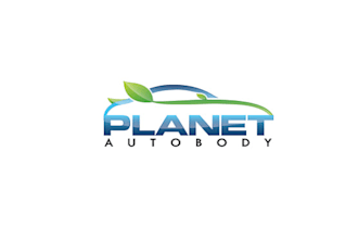 design planet auto body logo