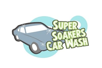design super soakers car wash logo