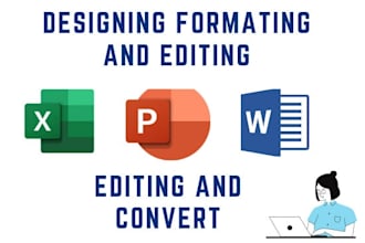 do any type of data entry in ms office