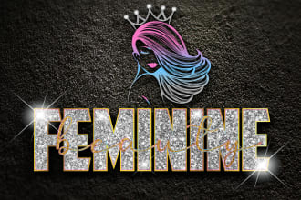 design eyelashes, eye makeup, cosmetics and hair salon logo