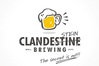 design clandestine brewing logo in  1 day