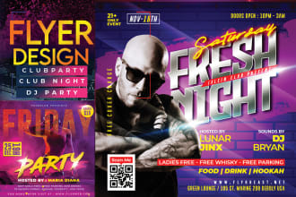 design professional event and instagram flyers