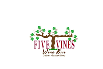 design five vines wine bar logo
