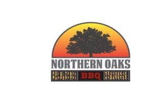 design northern oaks BBQ logo in 1 day