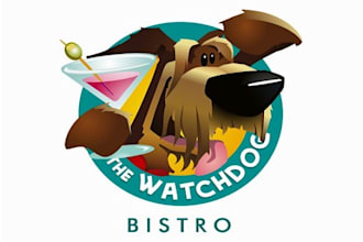 design the watchdog bistro logo in 1 day
