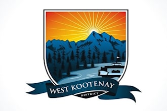 design the west kootenay district team logo in 1 day