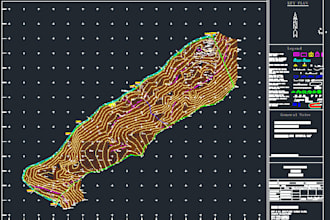 do your topographical detail land survey drawing contouring