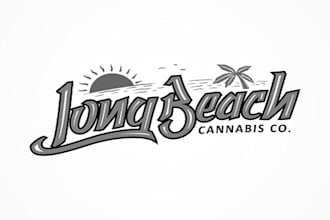 design long beach cannabis company logo in 1 day