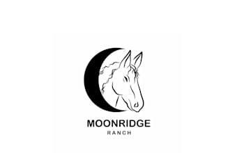 design moonridge ranch logo