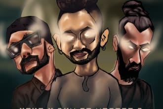 draw music album artwork or cover art
