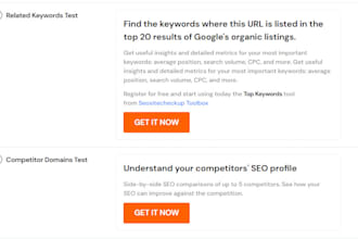 do SEO on page and provide report