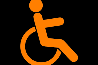 beautiful disabilities logo design with free vector file