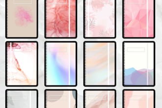 create digital notebook covers for goodnotes