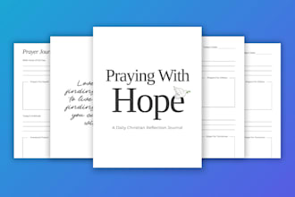 design print ready KDP journals, planners, low content books or prayer journals