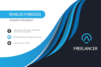 design unique professional business card