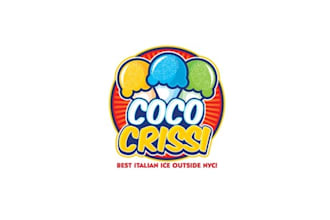 provide unique food truck cart logo