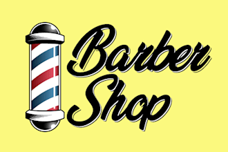 design barbershop logo without any copyright