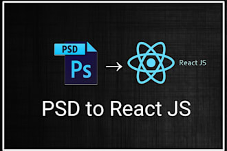 convert PSD to html responsive bootstap5 reactjs vuejs