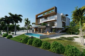 create sketchup 3d model and interior or exterior architectural render