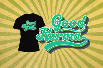 design 70s 80s retro vintage stripped logo