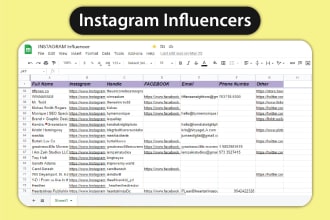 find valid youtube, instagram, tiktok influencer email list for marketing