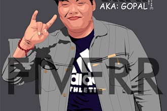 make realistic vector art for you