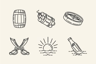 create unique icon set for website or app in 24 hours