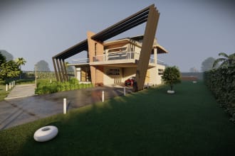 do amazing architecture 3d modeling